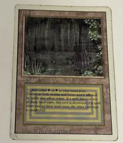 1994 MTG Magic The Gathering Revised Edition Bayou-HP - Image 4