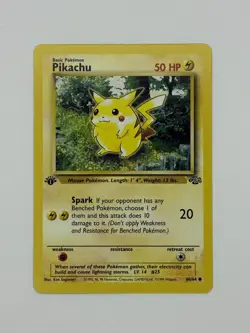 Pikachu 1st Edition Pokemon 60/64 Jungle NM - Image 1