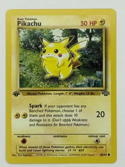 Pikachu 1st Edition Pokemon 60/64 Jungle NM - Image 3