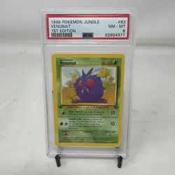 1999 Pokemon Jungle 1st Edition Venonat 63/64 PSA 8 NM-MT - Image 1