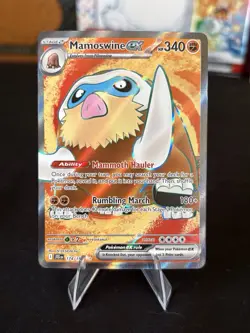 Pokemon TCG Mamoswine ex 174/159 Journey Together Ultra Rare Holo 340 HP Eng - Image 1