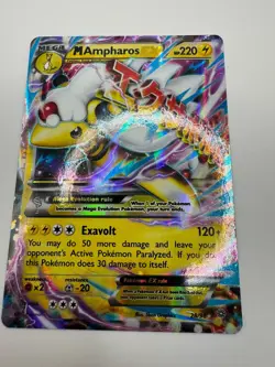 Pokemon M Ampharos EX 28/98 XY Ancient Origins Ultra Rare Mega Holo 220 HP 2015 - Image 1