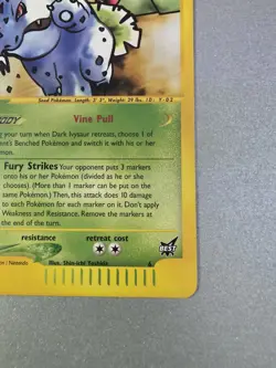 Dark Ivysaur E-reader NM/M 6 - Best Promo - Pokemon 2003 E-Reader - Image 4