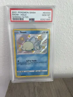 Snom Shining Fates SV033/SV122 Holo PSA Gem Mint 10 LOW POP Shiny Vault 2021 - Image 1
