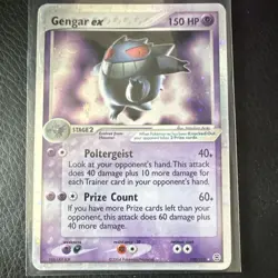 Pokemon Gengar ex 150 HP Ultra Rare EX FireRed & LeafGreen Holo 108/112 Nintendo - Image 1