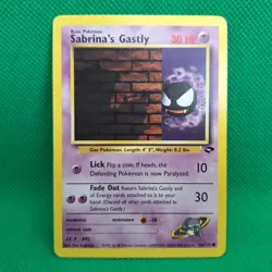 Sabrina's Gastly 96/132 Gym Challenge Unlimited Pokemon TCG WOTC NM - Image 1