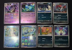 White Flare Bundle Pokemon Poke Ball x8 | Reverse Holo | NM - Image 1