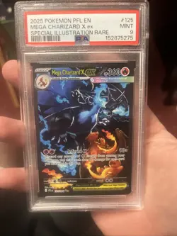 Pokemon 2025 Mega Charizard X ex 125/094 SIR Phantasmal Flames - Image 1