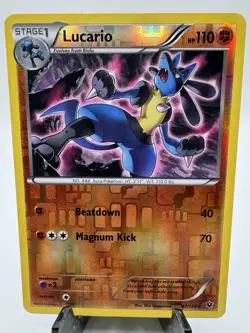 Lucario 47/124 Rare Fates Collide Pokemon Reverse Holo NM/M 513c-66 - Image 1
