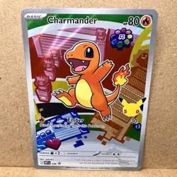 Charmander 038 Pokemon First Partner Illustration Collection Holo Full Art NM 🔥 - Image 1