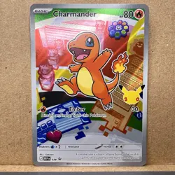 Charmander 038 Pokemon First Partner Illustration Collection Holo Full Art NM 🔥 - Image 2