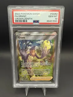 PSA 10 - Pokemon 2023 Grant GG62/GG70 Crown Zenith Galarian Gallery - Image 1