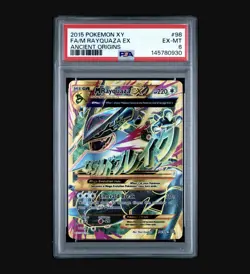 Pokemon M Rayquaza EX Full Art Ultra Rare Holo XY Ancient Origins 98/98 PSA 6 - Image 2