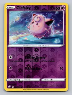 Clefairy 074/192 Rebel Clash Pokemon Reverse Holo NM! - Image 1