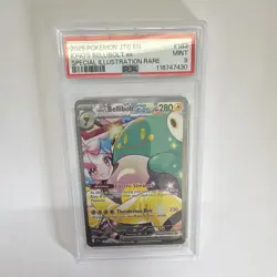 Iono's Bellibolt ex Sv09 Journey Together SIR Full Art Holo 183/159 PSA 9 - Image 1