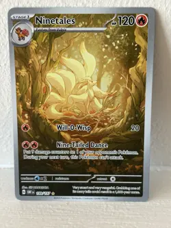 Ninetales Obsidian Flames #199/197 Pokemon TCG 2023 Full Art Near Mint NM - Image 1