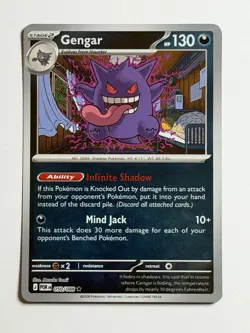 Gengar 050/088 Me03: Perfect Order Reverse Holo NM Pokemon TCG - Image 1