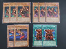 Yugioh - Dark Scorpion Gorg the Strong Meane Thorn Chick Yellow Set of 10 - Image 1