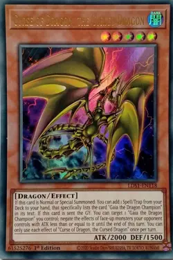 LDS1-EN118 CURSE OF DRAGON, THE CURSED DRAGON ULTRA RARE 1ST EDITION YuGiOh CARD - Image 1