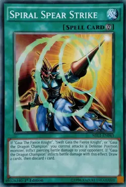 MIL1-EN043 SPIRAL SPEAR STRIKE COMMON 1ST EDITION YuGiOh CARD - Image 1