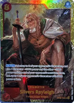 Silvers Rayleigh OP08-118 Secret Rare Two Legends One Piece Near Mint - Image 1