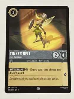 Disney Lorcana Fabled Tinker Bell Tiny Tactician 189/204 NM - Image 1