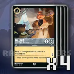 Maudie Exasperated Nursemaid 188/204 x4 UC Wilds Unknown Disney Lorcana - Image 1