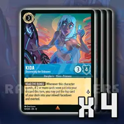 Kida Discovering the Unknown 157/204 x4 R Wilds Unknown Disney Lorcana - Image 1