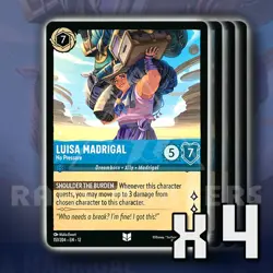 Luisa Madrigal No Pressure 151/204 x4 UC Wilds Unknown Disney Lorcana - Image 1