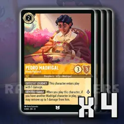 Pedro Madrigal Family Patriarch 5/204 x4 UC Wilds Unknown Disney Lorcana - Image 1