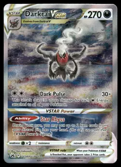Pokemon Cards Darkrai VSTAR GG50/GG70 Crown Zenith Galarian Gallery Holo NM - Image 1
