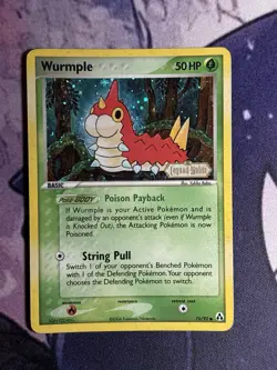 Wurmple 70/92 Legend Maker Reverse Holo Common Pokemon Card Stamped MP - Image 2
