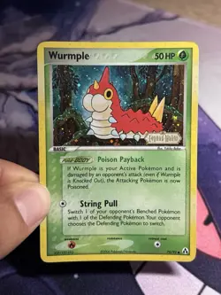 Wurmple 70/92 Legend Maker Reverse Holo Common Pokemon Card Stamped MP - Image 3