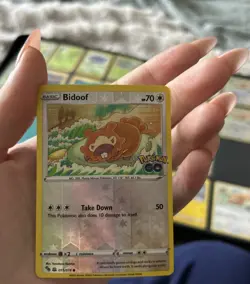 Bidoof (Peelable Ditto) 059/078 Pokemon GO Tomokazu Komiya Art Pokemon TCG Card - Image 3