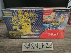 New Sealed Pokemon Surging Sparks Elite Trainer Box Booster Box Costco Bundle - Image 1