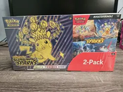 New Sealed Pokemon Surging Sparks Elite Trainer Box Booster Box Costco Bundle - Image 2