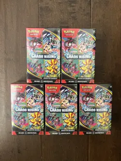 Pokemon TCG Chaos Rising Trading Card Booster Bundle Box Lot of 5 Sealed NEW - Image 1
