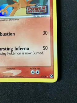 Pokemon TCG Charizard EX Power Keepers Stamped Holo Card 6/108 2007 Edition - Image 3