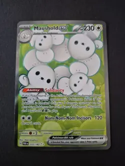 Maushold EX 233/182 Paradox Rift Ultra Rare Card Pokemon TCG - Image 1