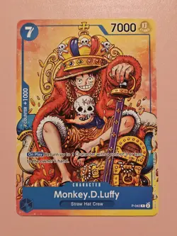 One Piece Monkey.D.Luffy Promo Card P-043 - Image 1