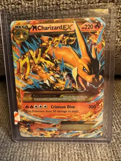 M Charizard EX Pokemon Secret Ultra Rare Evolutions 13/106 -great condition - Image 1