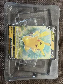 Pikachu V SWSH198 SWSH: Sword & Shield Promo Cards Holo BIG CARD - Image 1