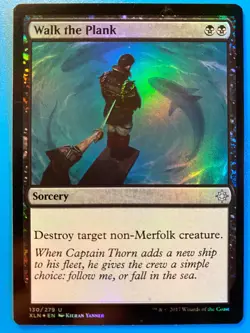 MTG 1x FOIL Walk the Plank Ixalan Modern Magic the Gathering Card x1 NM - Image 1