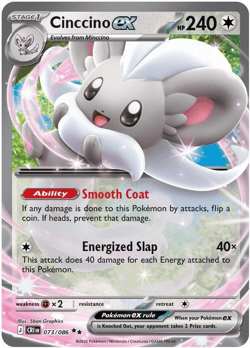 Cinccino EX 073/086 Chaos Rising Pokemon Card - Image 1