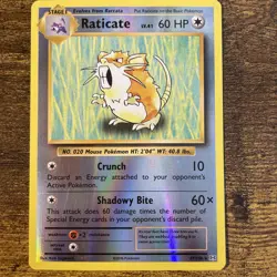 Pokemon TCG Raticate XY Evolutions 67/108 Reverse Holo Rare Near Mint Condition - Image 1