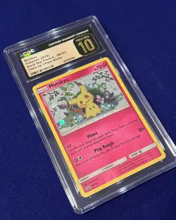 CGC Pristine 10 Mimikyu *SWIRL* #SM163 Team Up Blister Promo 2019 Pokemon - Image 2