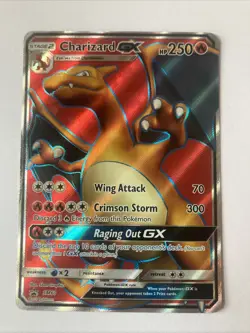 Pokemon Charizard GX SM60 Promo Full Art Holo 250HP English 2017 Card - Image 1