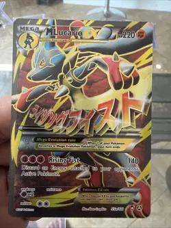Pokemon TCG M Lucario EX 55a/111 Furious Fists Holo Full Art Ultra Rare Card NM - Image 1
