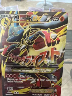 Pokemon TCG M Lucario EX 55a/111 Furious Fists Holo Full Art Ultra Rare Card NM - Image 3