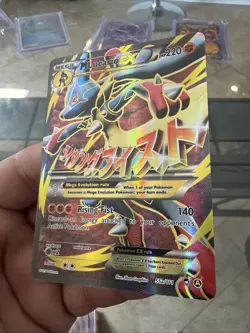 Pokemon TCG M Lucario EX 55a/111 Furious Fists Holo Full Art Ultra Rare Card NM - Image 4
